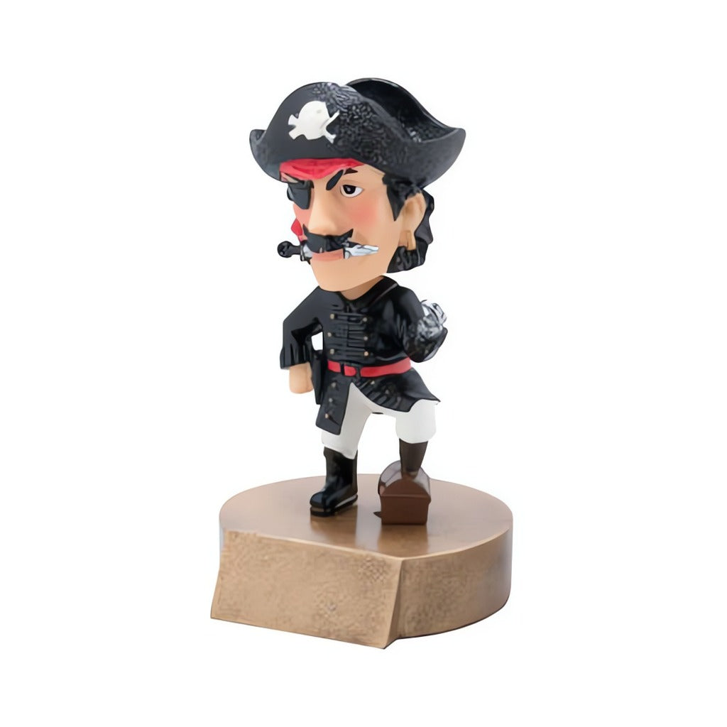 Pirate/Buccaneer Mascot Bobblehead Trophies
