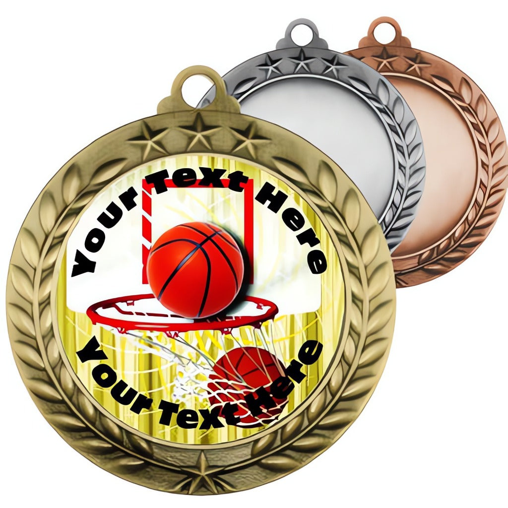 Basketball Insert Medals