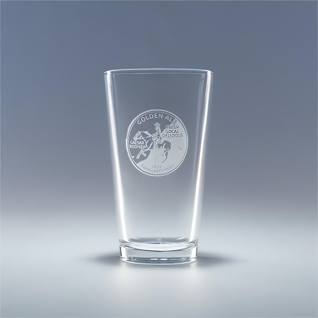 16oz. Micro: Brew: Made Glass Set of 4