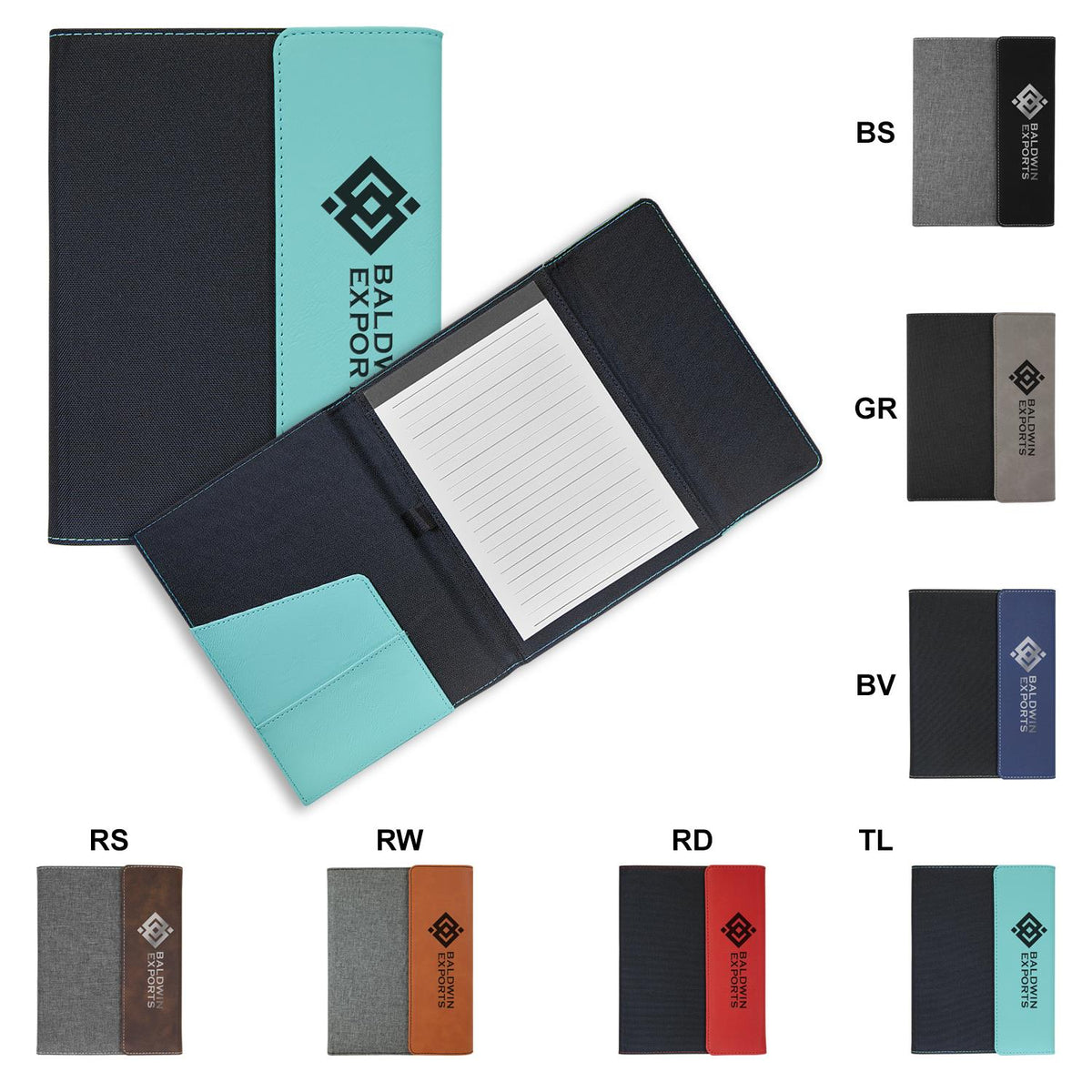 Canvase Portfolio with Leatherette Accent
