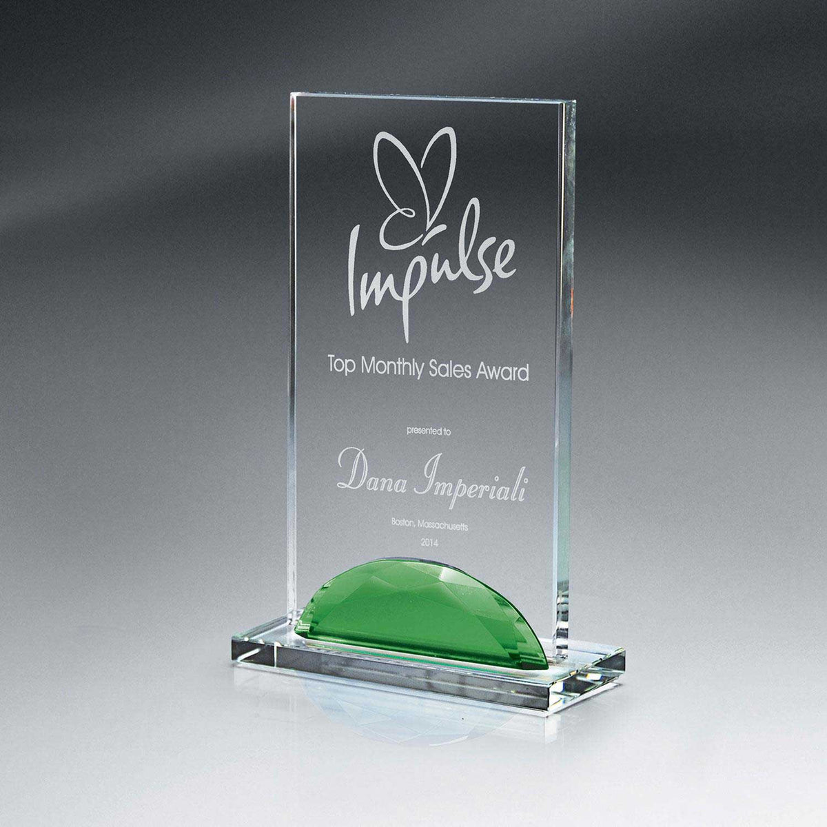 Optic Crystal Gemstone Award - Small