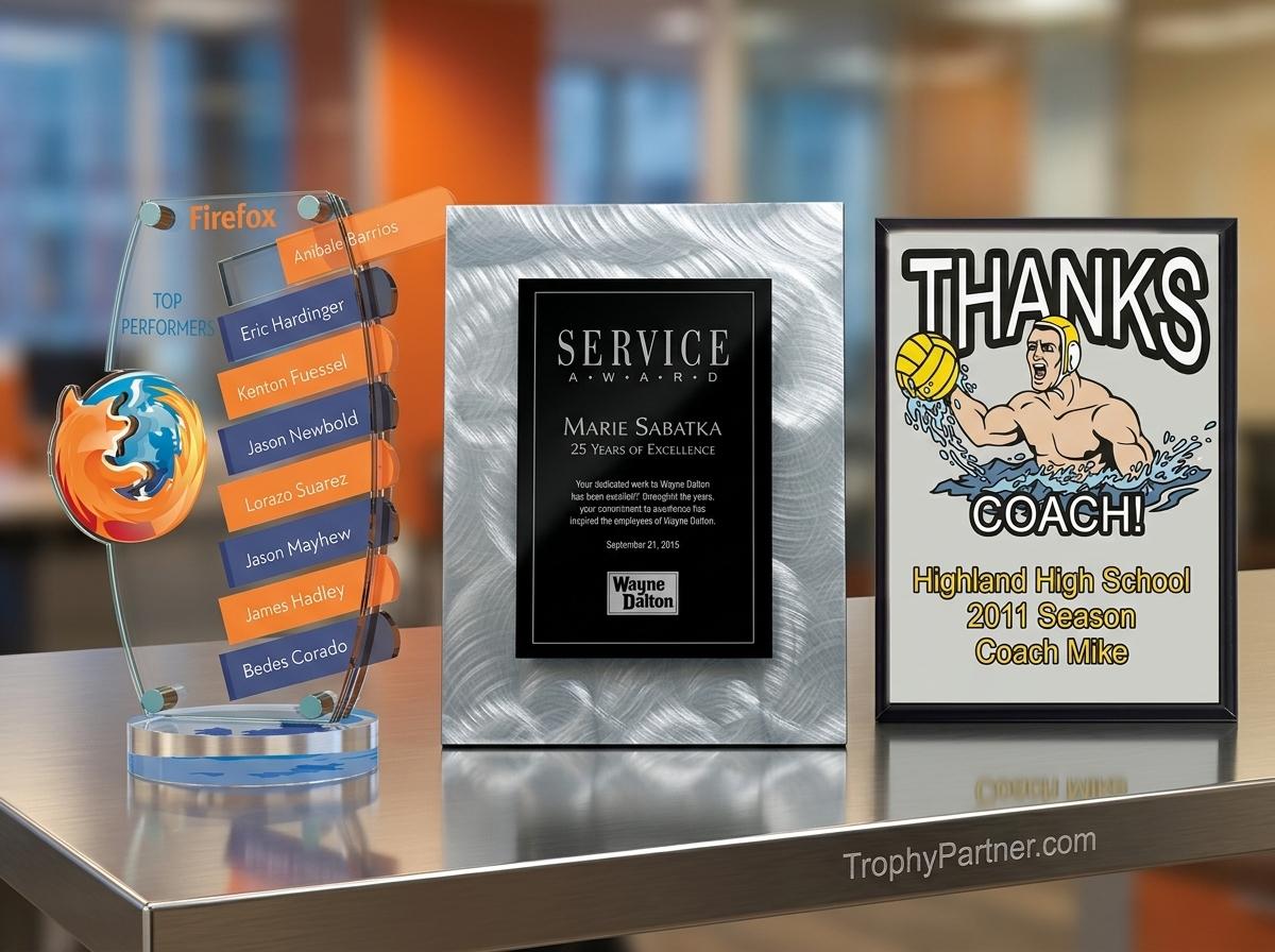 Award Plaques | Custom Engraved Plaques | TrophyPartner.com – Trophy ...