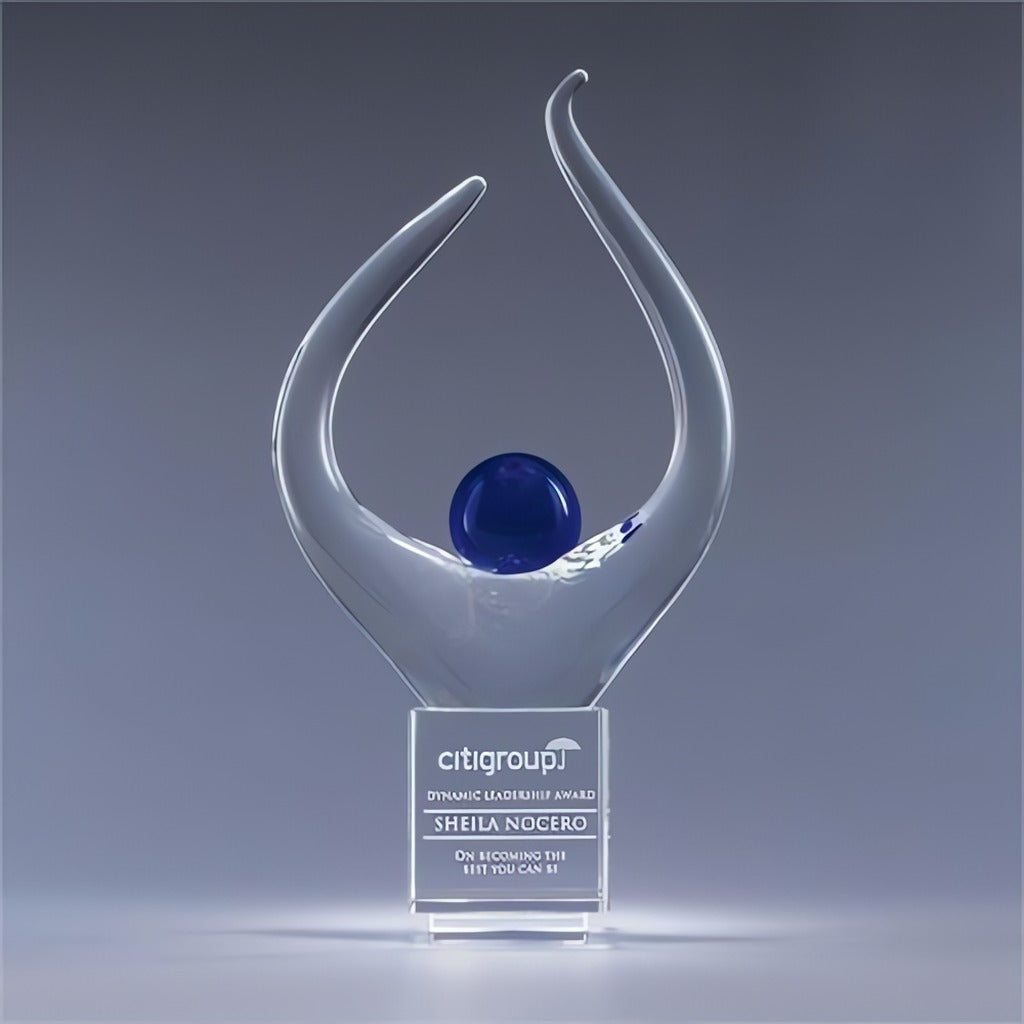 Ovation Glass Art Trophy