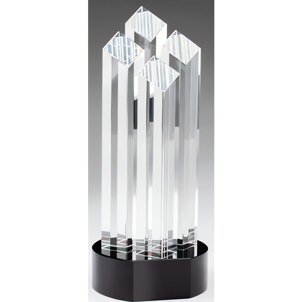 Crystal 4-Column Diamond Trophies