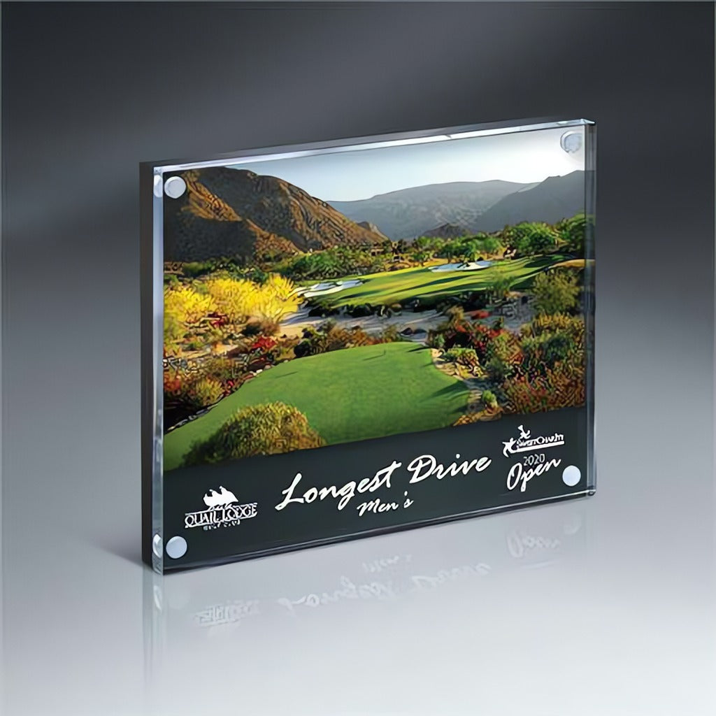 Lucite Magnetic Entrapment with Steel Back