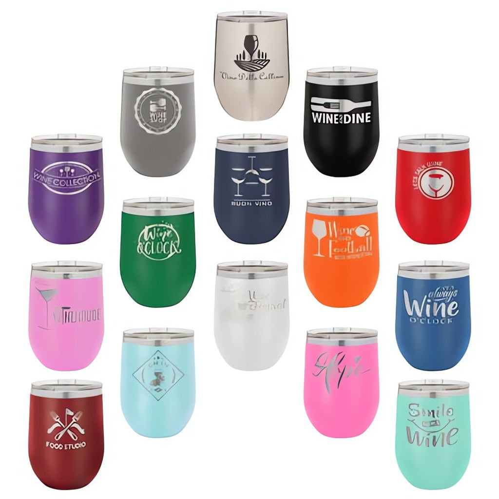 Polar Camel Stemless Wine Tumblers Personalized