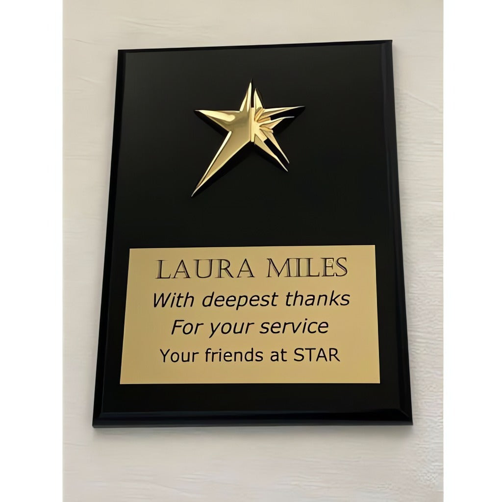 Metal Star Plaques