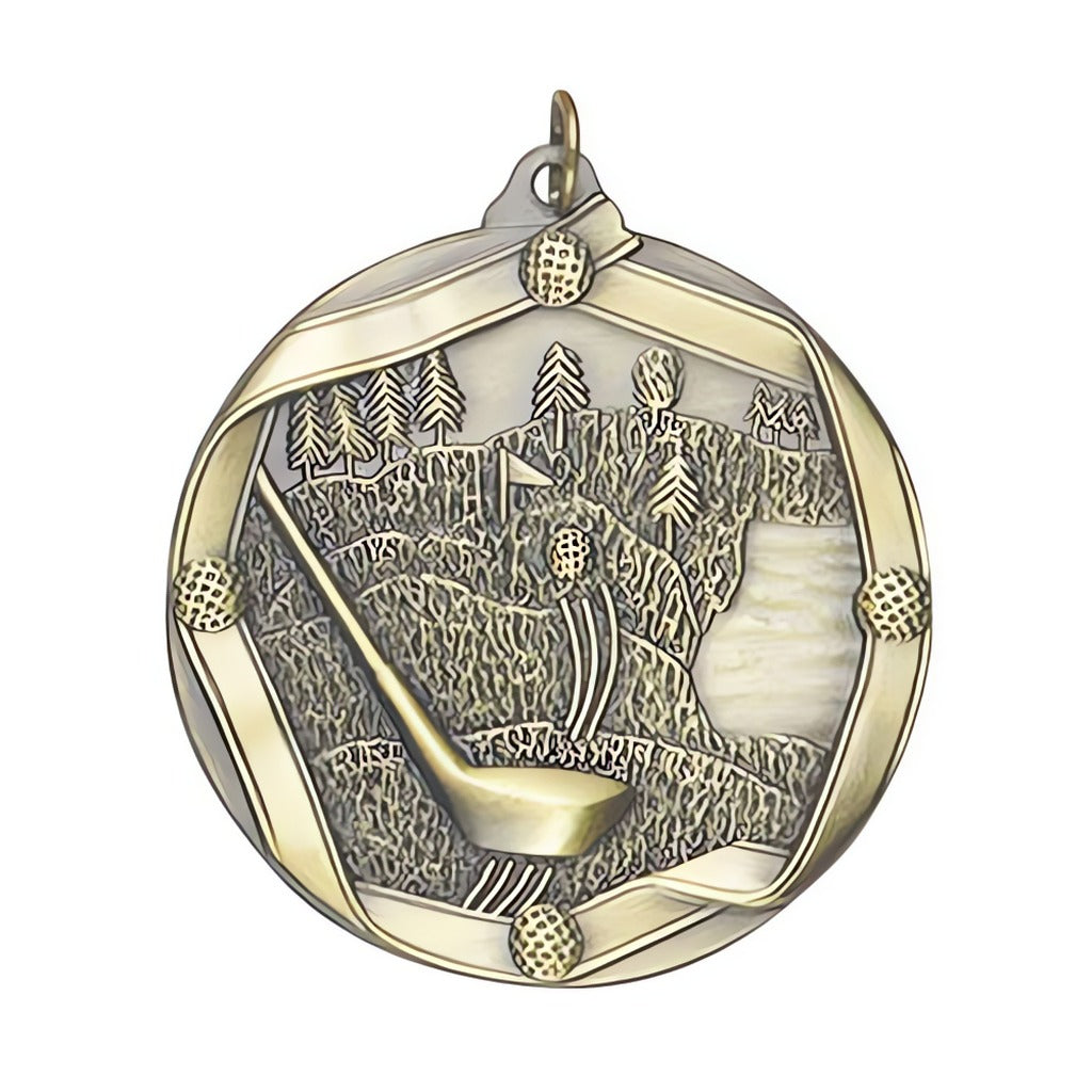 Golf Die Cast Medals