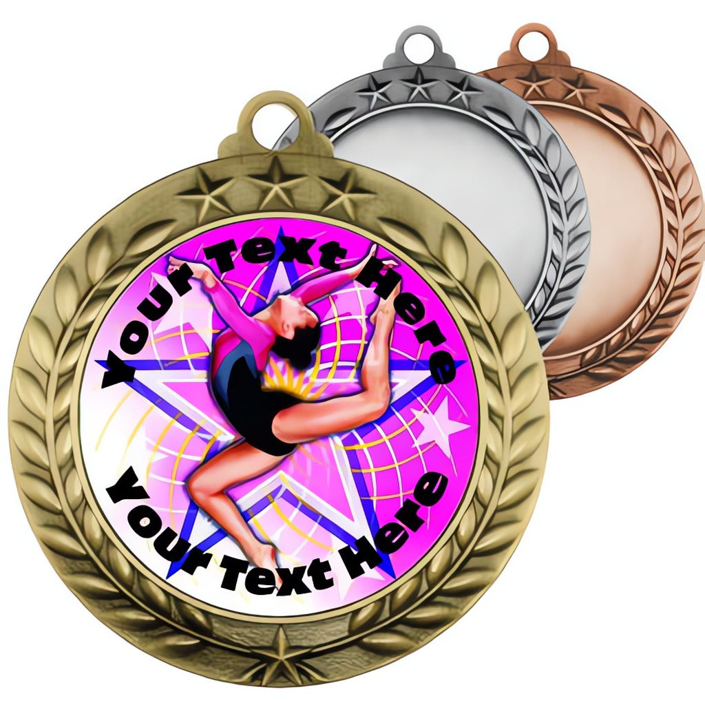 Female Gymnastics Insert Medals