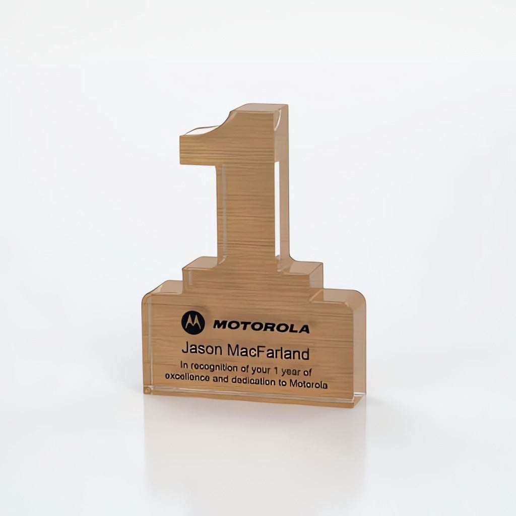 1 Year Anniversary Service Award Freestanding