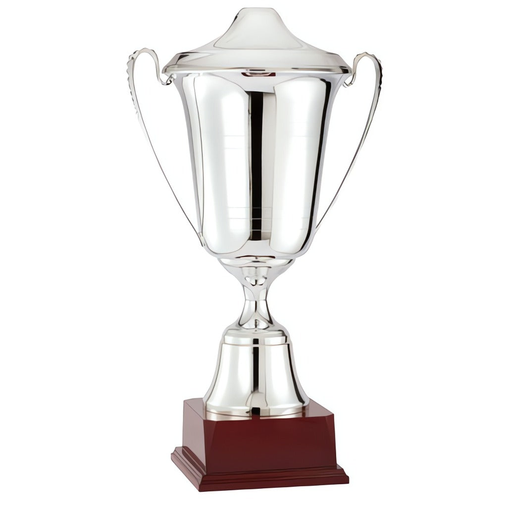 Italian Silver Trophy Cup on Rosewood Base