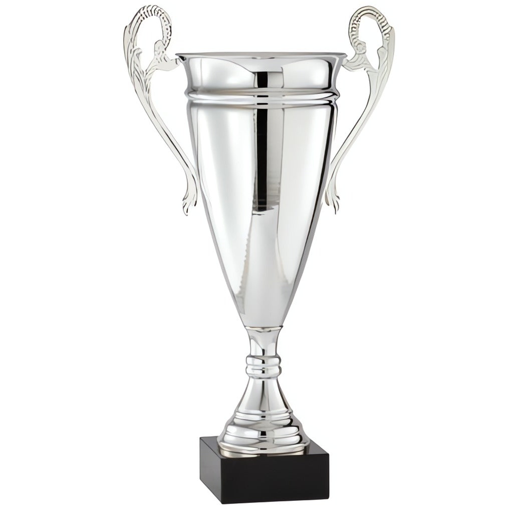 Silver Trophy Cup Made in Italy on Black Marble Base