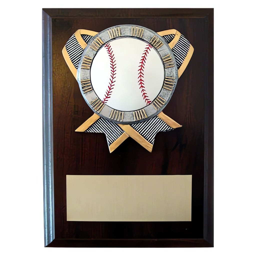 Baseball Ribbon Holder Plaques