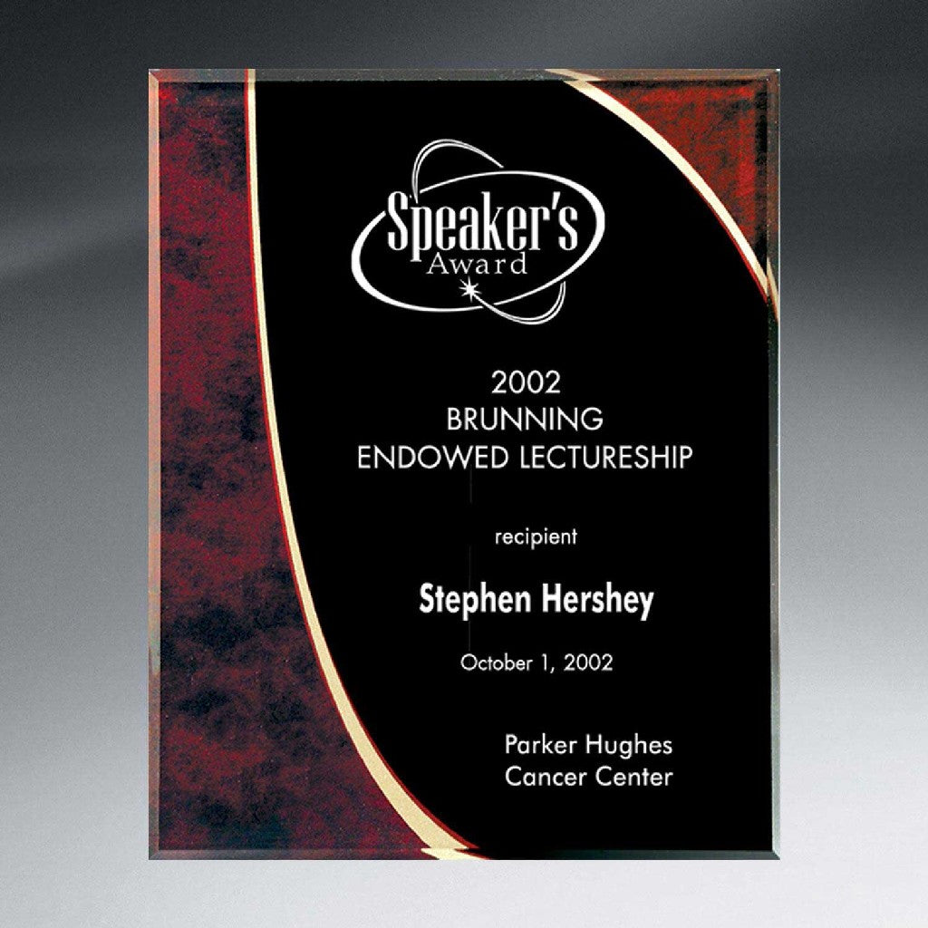 Medium Red Halley Plaque