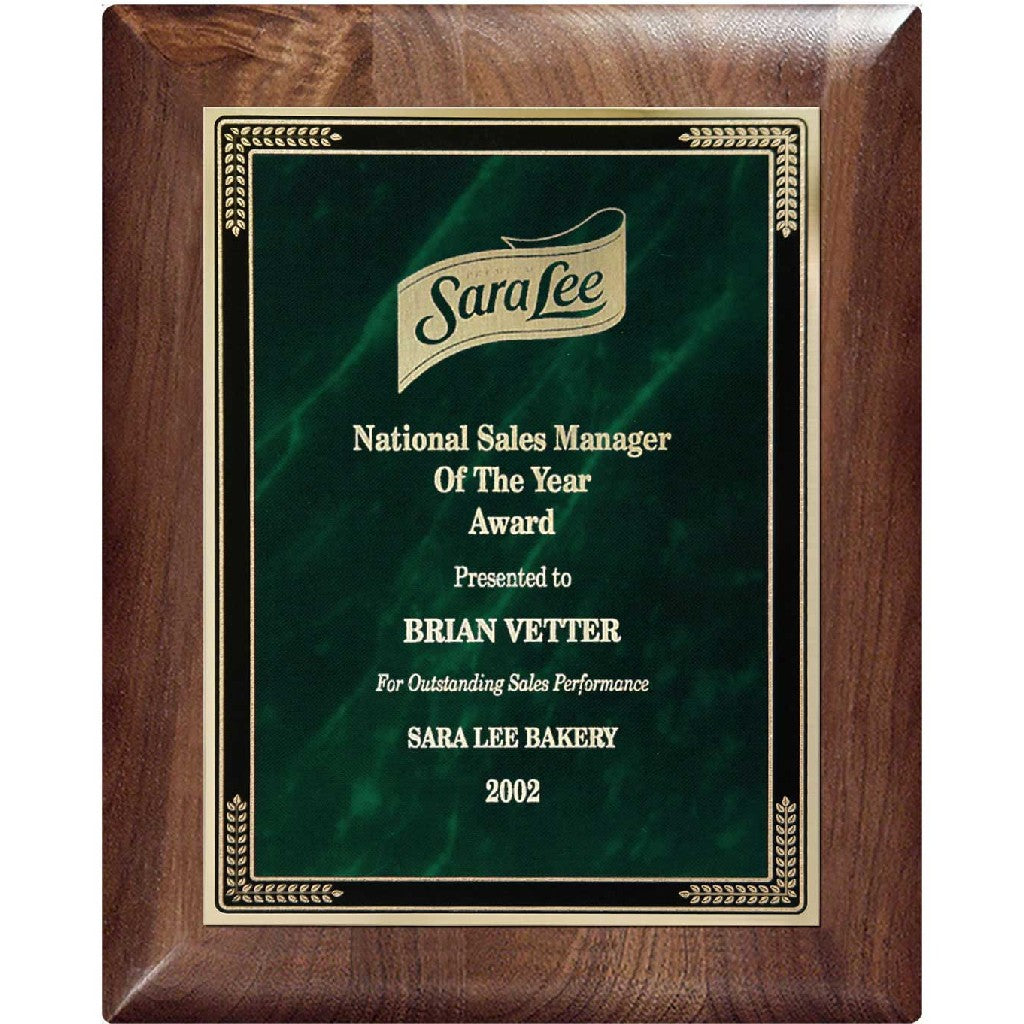 Plaque w/ Green Marble Mist