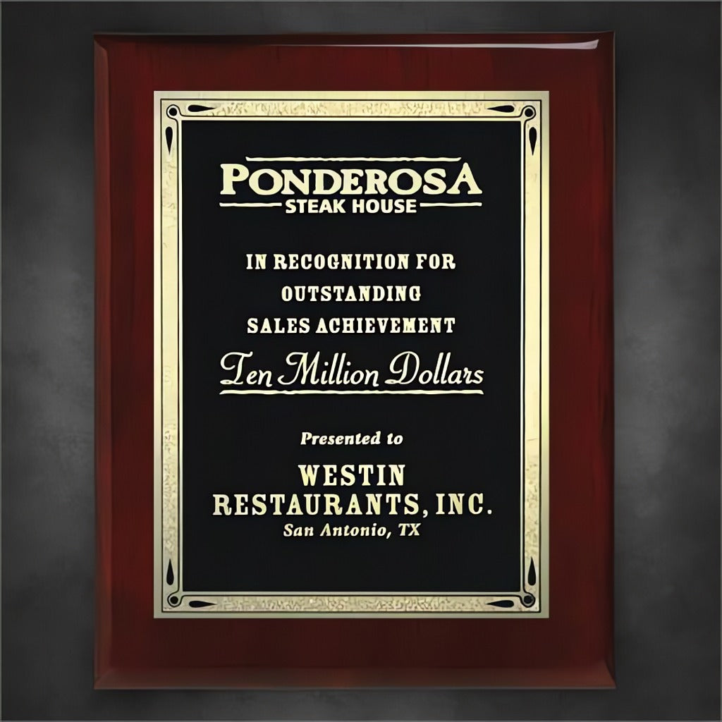 Aberdeen Rosewood Plaque