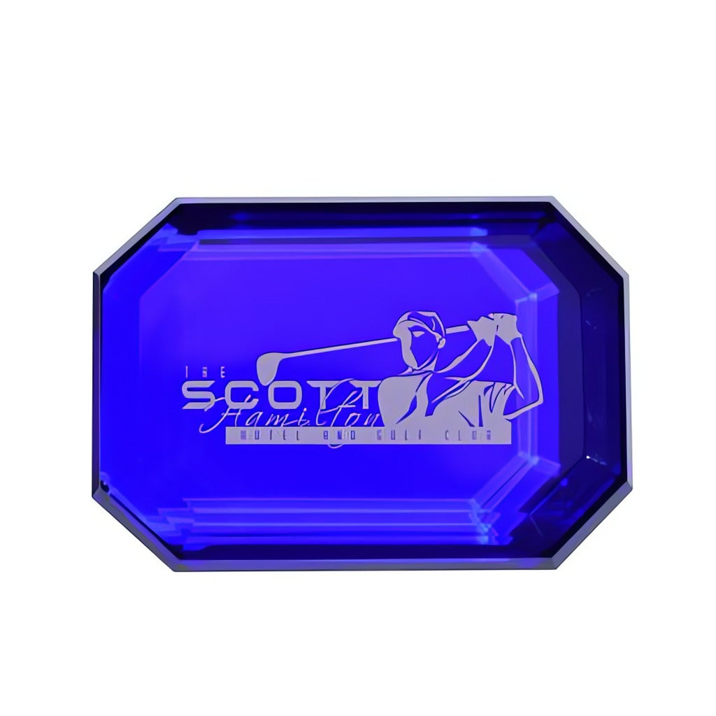 Optical Crystal Paperweights Sapphire