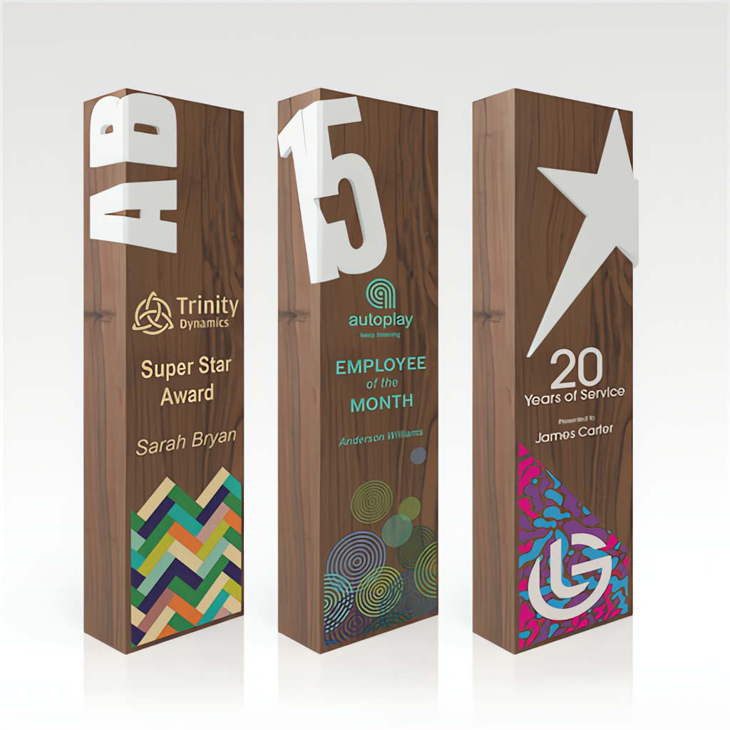 Rectangular Walnut Award