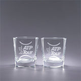 10.5oz Geo On The Rocks Glass: Traveler Case Set of 2