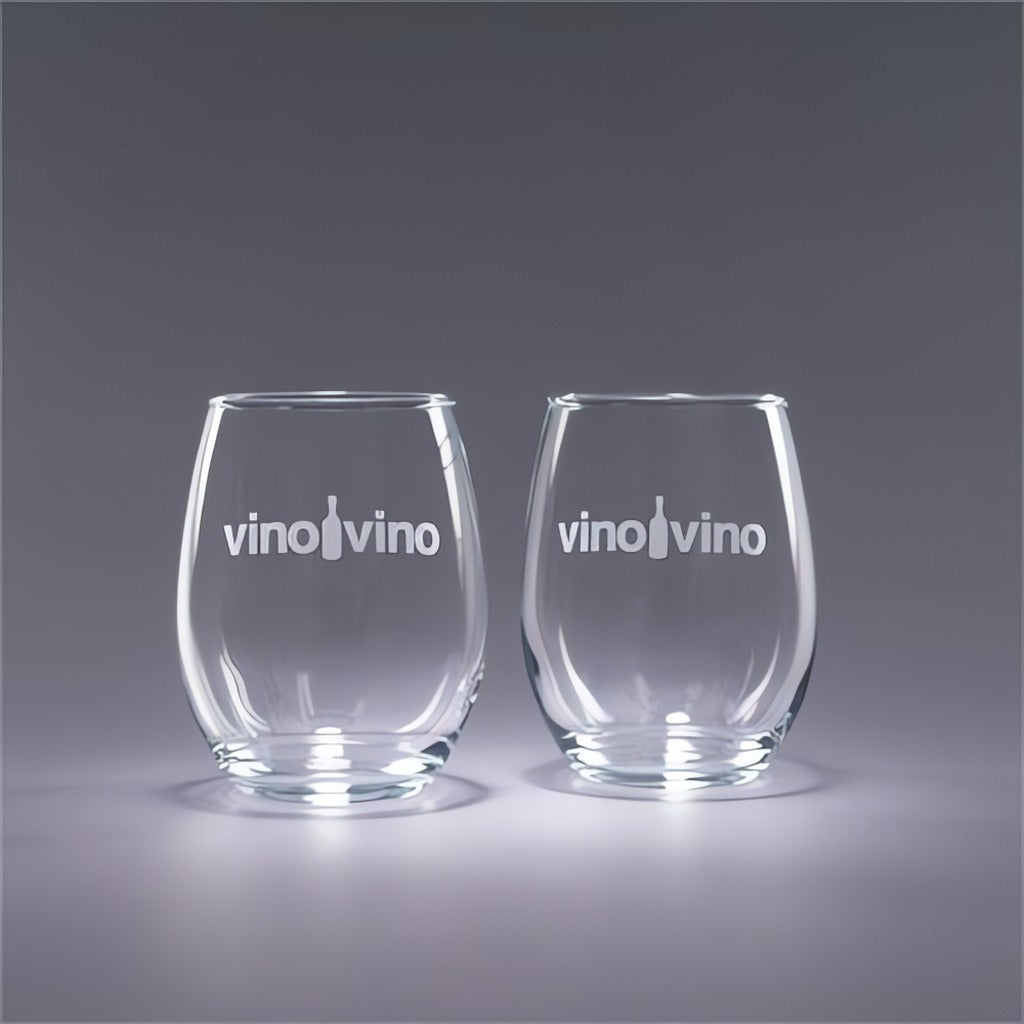 17oz. Trendsetter Stemless White: Traveler Set of 2