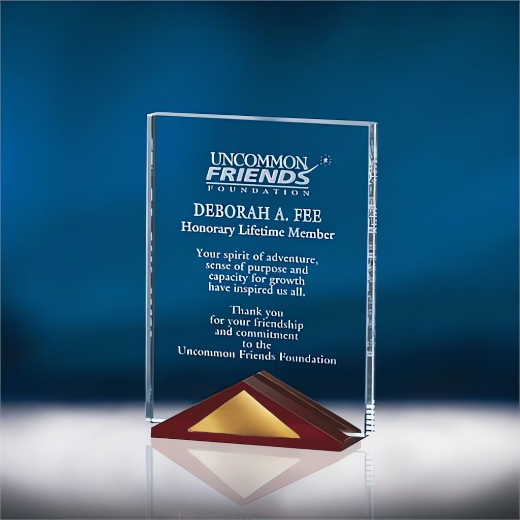 Crystal Plaque Award