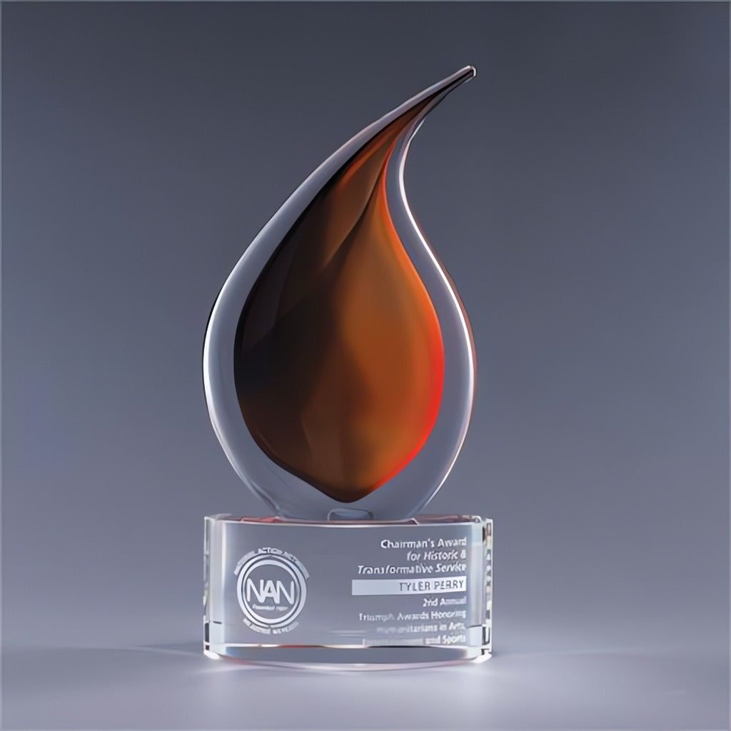 Flare Glass Art Trophy