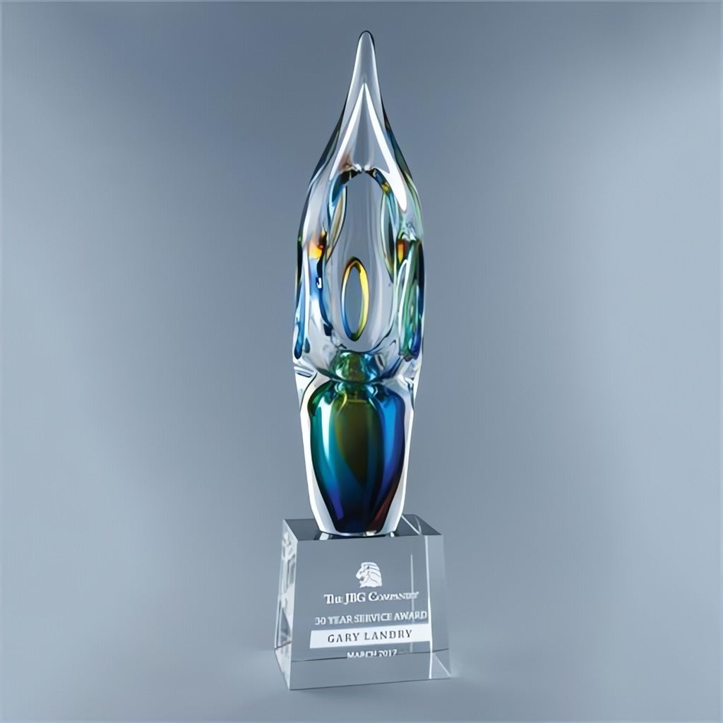 Illusion Glass Art Trophy