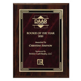 Ebony Finish Plaque with Marble Mist