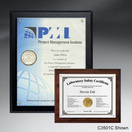 Certificate/Overlay Plaque for 7" x 5" Insert