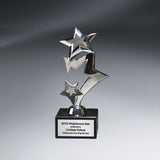 Cascade Metal Stars on Genuine Italian Marble Base - Small