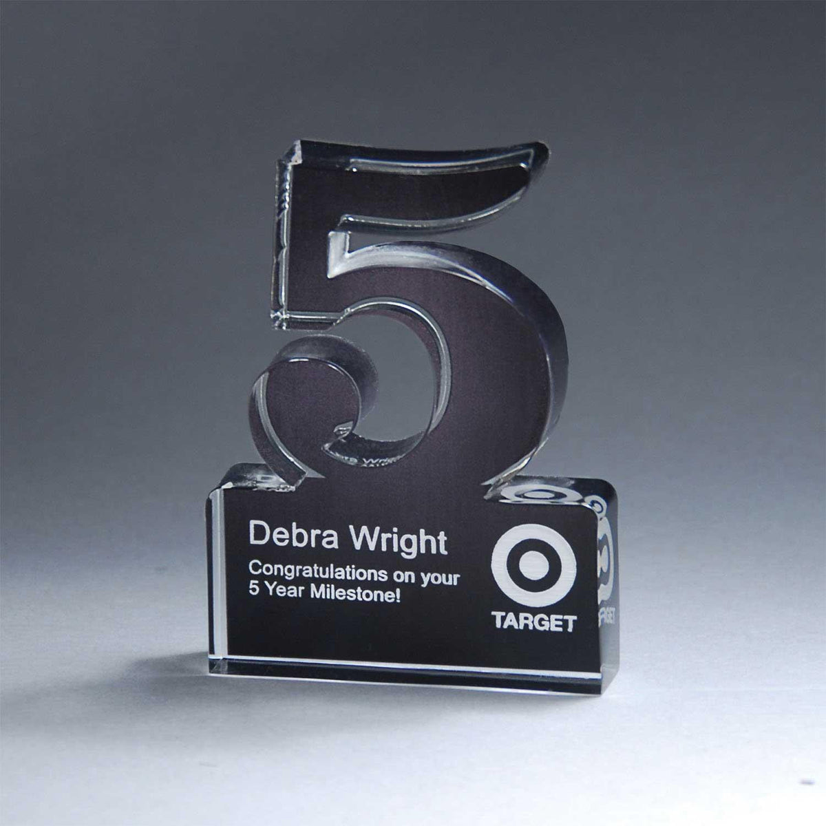 Anniversary Freestanding Single Digit Black 1 Year