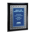 Frosted Lucite on Black Piano Plaque and Color Plate