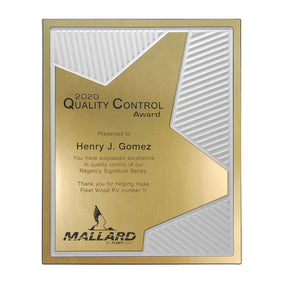 Grooved Brilliance Plaque