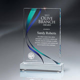 Architectural Swirl Metal Face Wall Plaque