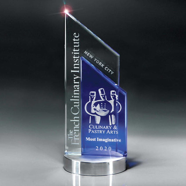 Blue Clear Silver Base