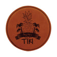 Leatherette Round Coaster