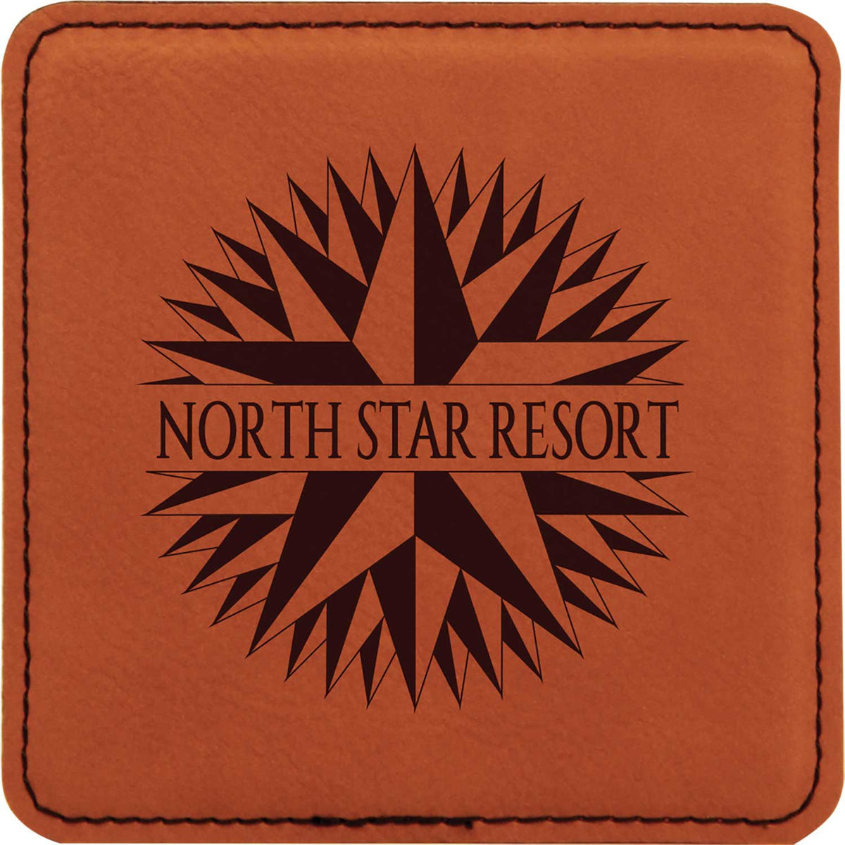 Leatherette Square Coaster