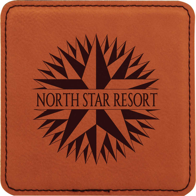 Leatherette Square Coaster